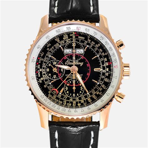 breitling montbrillant datora rose gold havana brown|breitling montbrillant limited edition.